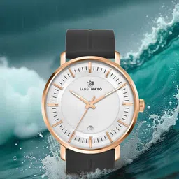 SANSIMAYO Men Dial & Bracelet Style Straps Analogue Watch SM-M-171-B-RG-W-picture-25