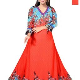PURSA Women Pack of 2 Printed Maxi Nightdress-image-31