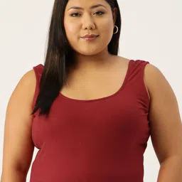 theRebelinme Women Plus Size Cotton Blouson Crop Top-image-47