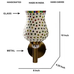 Devansh Textured Abstract Shaped Shaped Wall Lamp image 4