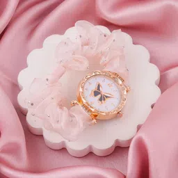 SZN Women Dial & Straps Analogue Watch Zudi Ribbin Peach Av-image-40