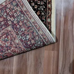 Carpet Decore White & Maroon Ethnic Motifs Printed Water Resistant Carpet image 4