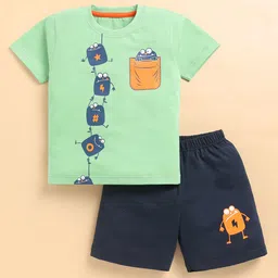 Blushh Berry Boys Printed T-shirt with Shorts image 5