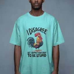 Silver Moon Clothing Typography Printed Drop-Shoulder Sleeves Pure Cotton T-shirt image 2