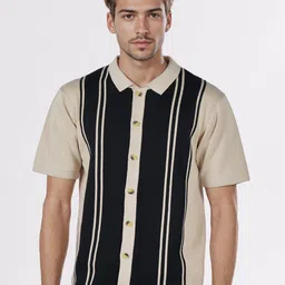 Celio Men Classic Fit Vertical Striped Spread Collar Cotton Casual Shirt-image-13