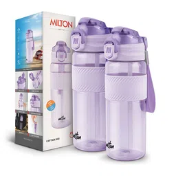 Milton Purple 2 Pieces Unbreakable Leak Proof Water Bottle 850 ml Each-image-0