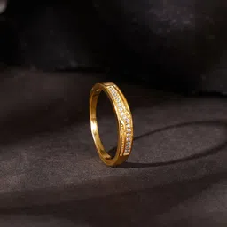 GIVA 925 Silver Golden Modest Leader Ring For Him-picture-34