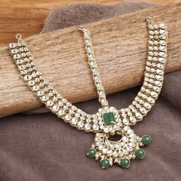 Anouk Women Kundan Studded Sheeshphool Head Jewellery-picture-36