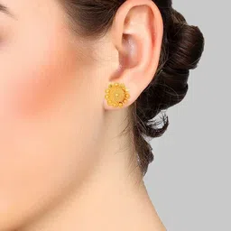 DZINETRENDZ Floral Studs Earrings image 4