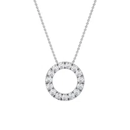 SHINE ETERNAL 18K White Gold Diamond Studded Pendant-image-16