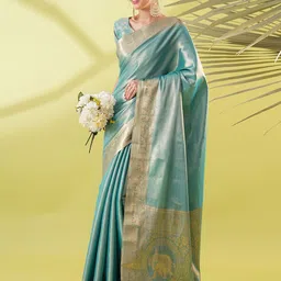 yourwish Woven Design Zari Banarasi Saree-image-74