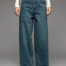 aadvi fashion Women Relaxed Fit High Rise Blue Jeans-picture-25