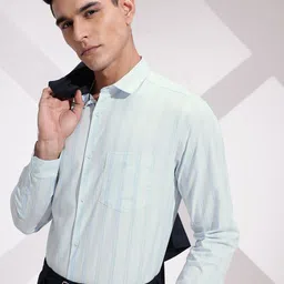 INVICTUS Slim Fit Striped Pure Cotton Formal Shirt-image-94