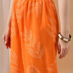 indo street Printed Top & Palazzo With Shrug Co-Ords image 3