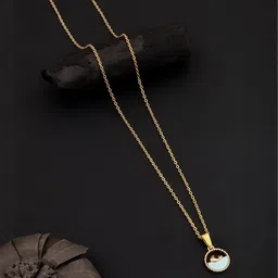 SZN Elegant Set Of 2 Gold-Plated Butterfly Shaped Pendants With Chains image 3