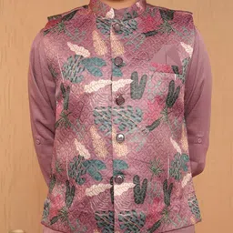 Aj DEZInES Boys Regular Pure Cotton Kurta with Pyjamas image 2