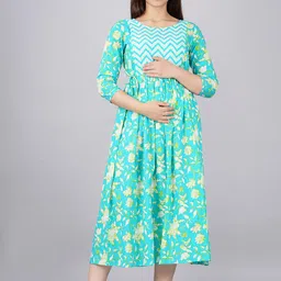 MURLI KURTI Printed Anarkali Maternity Dress-picture-27
