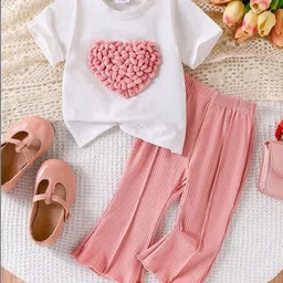 LULU & SKY Girls Embellished T-shirt with Trousers-picture-55