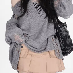 StyleCast x Revolte Self Design Round Neck Pullover Sweater-picture-39