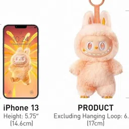 nnnuigyu Cute labubu doll for boys and girls - 17 cm image 4