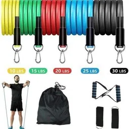gjshop Exercise Bands 11 PCS Workout bands-[Door Anchor, Ankle Straps toning tube] Fitness Accessory Kit Kit-picture-23