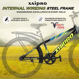 xaipro 26T X-1 GREEN WITH INTERNAL WIRING AND PRIMIUM QUALITY CYCLE FOR MEN AND WOMEN 26 T (inch) BMX Cycle image 5