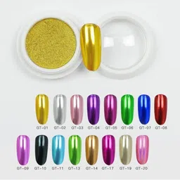NAILWIND Set Of 12 Mirror Chrome Nail Powder Set image 4