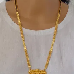 Ramdev Art Fashion Jwellery Brass Gold Plated Mangalsutra-image-93