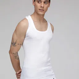 Sporto by Macho Pack Of 10 Cotton Solid Undershirt Innerwear Vests image 3
