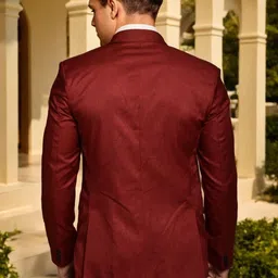 PRINTINDIA Single Breasted Double Vent Blazer image 3