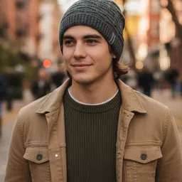 iSWEVEN Unisex Woollen Beanie image 5