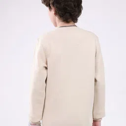 Monte Carlo Boys Cotton Graphic Printed Applique Round Neck Full Sleeve Sweatshirt image 3