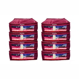 Ajabh Maroon Set of 8 Regular Multi-Utility Organisers-picture-33