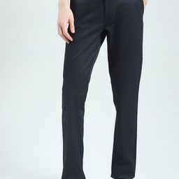 Monte Carlo Men Slim Fit Plain Cotton Regular Trousers-picture-31