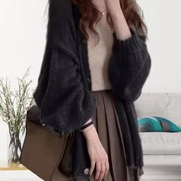 StyleCast x Revolte Women V-Neck Front-Open Sweater-image-29