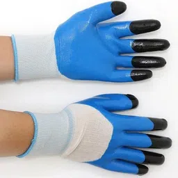 rbgiit Nitrile Coating Nylon Industrial & Home Safety Cut Resistant Hand Gloves Skating Gloves image 4