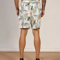 leriya fashion Printed Men White Regular Shorts image 2