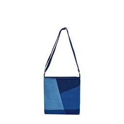 The Purani Jeans Colourblocked Structured Sling Bag With Tasselled image 1