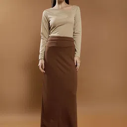Athena Immutable Ribbed Straight Maxi Skirt image 5