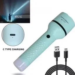 oximus Rechargeable 2 in 1 Long Distance Torch Up to 1 Km high power & Dual Battery S7 Torch image 2