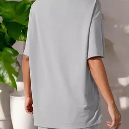 My Swag Typography Printed Round Neck Pure Cotton T-Shirt With Short image 2