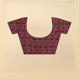 J 6 DESIGNER Ethnic Motifs Printed Patola Saree image 4