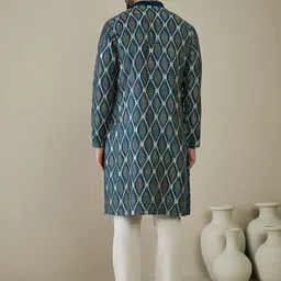 Anouk Men Ethnic Motifs Embroidered Thread Work Kurta image 4