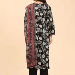 Mamicha Women Floral Printed Regular Pure Cotton Kurta with Palazzos & With Dupatta image 2