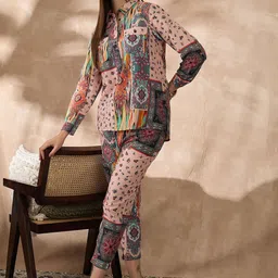 all about you Printed Shirt With Trousers Co-Ords Set-picture-48