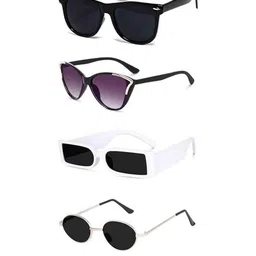 Arzonai Unisex Black Sunglasses-picture-40