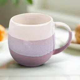U & U Unique Utilities Purple & Lavender Colourblocked Ceramic Glossy Mug-450 ml-picture-36
