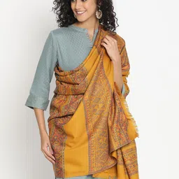 SHINGORA Ethnic Motifs Woven Design Jacquard Shawl image 4