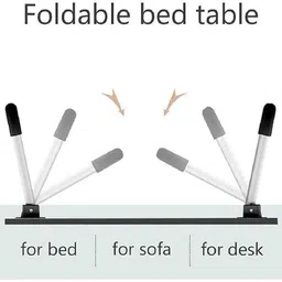 mayko & bayko Multipurpose Foldable with Cup Holder, Study Wood Portable Laptop Table image 5