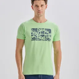 Pepe Jeans Slim Fit Brand Logo Printed Pure Cotton T-shirt-image-6